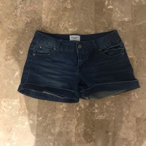 Low Rise Denim Shorts